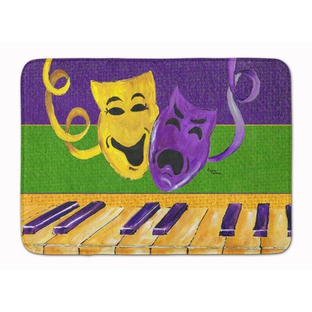 Carolines Treasures Mardi Gras Machine Washable Memory Foam Mat 8383RUG